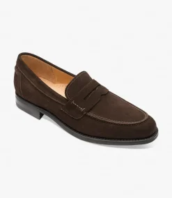 Loake Formal Shoes|Goodyear Welted Shoes*356 Dark Brown Suede