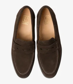 Loake Formal Shoes|Goodyear Welted Shoes*356 Dark Brown Suede
