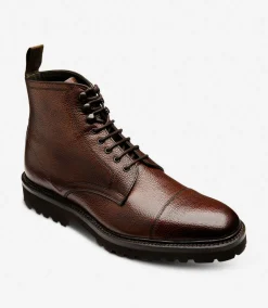 Loake Boots*Aquarius Dark Brown Grain