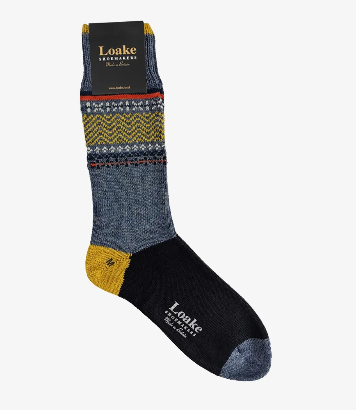 Loake Socks*Arran Socks Blue