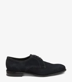 Loake Goodyear Welted Shoes|Plain Ties*Atherton Navy Suede
