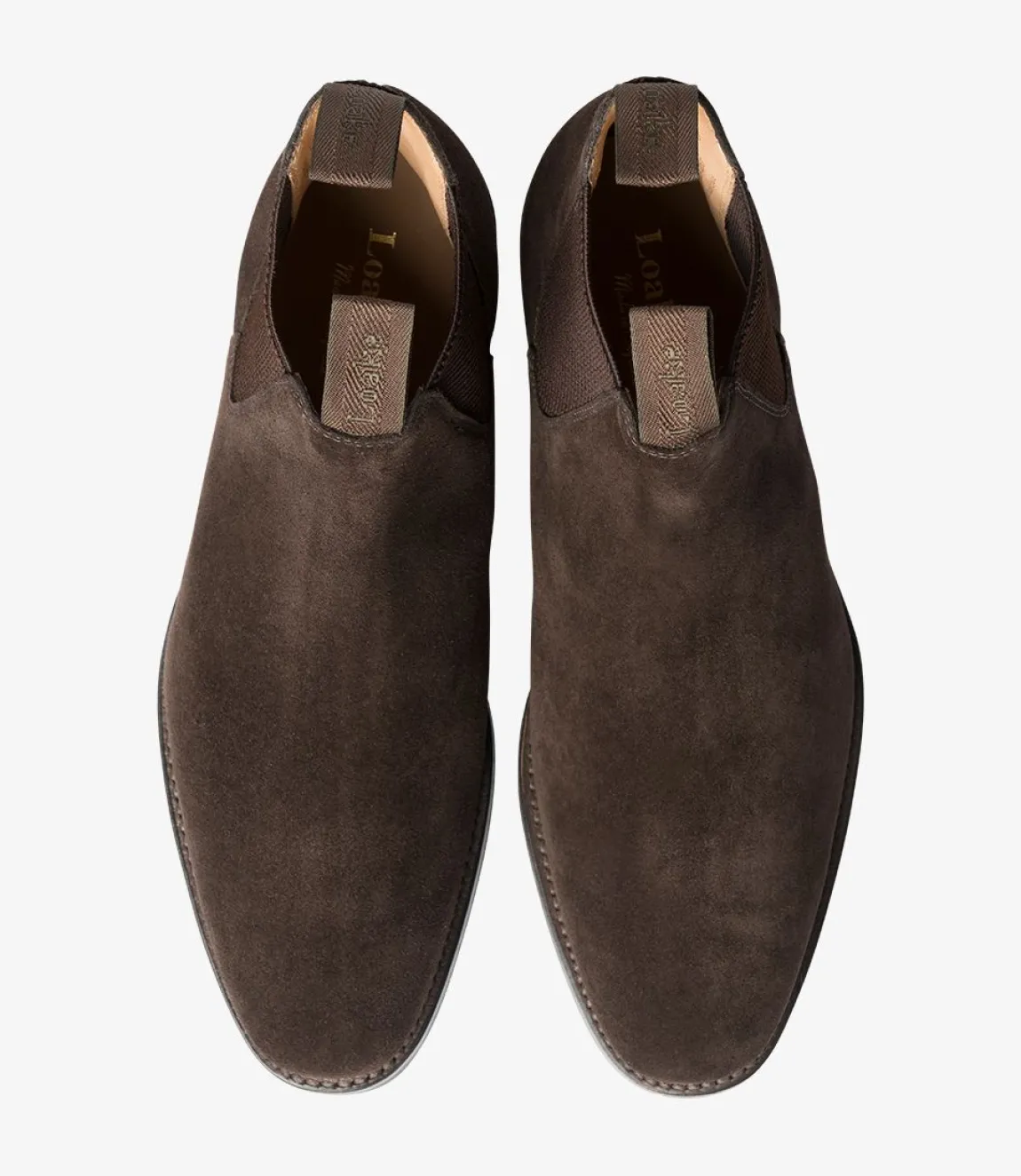 Loake Classic Shoes|Formal Shoes*Chatsworth Dark Brown Suede