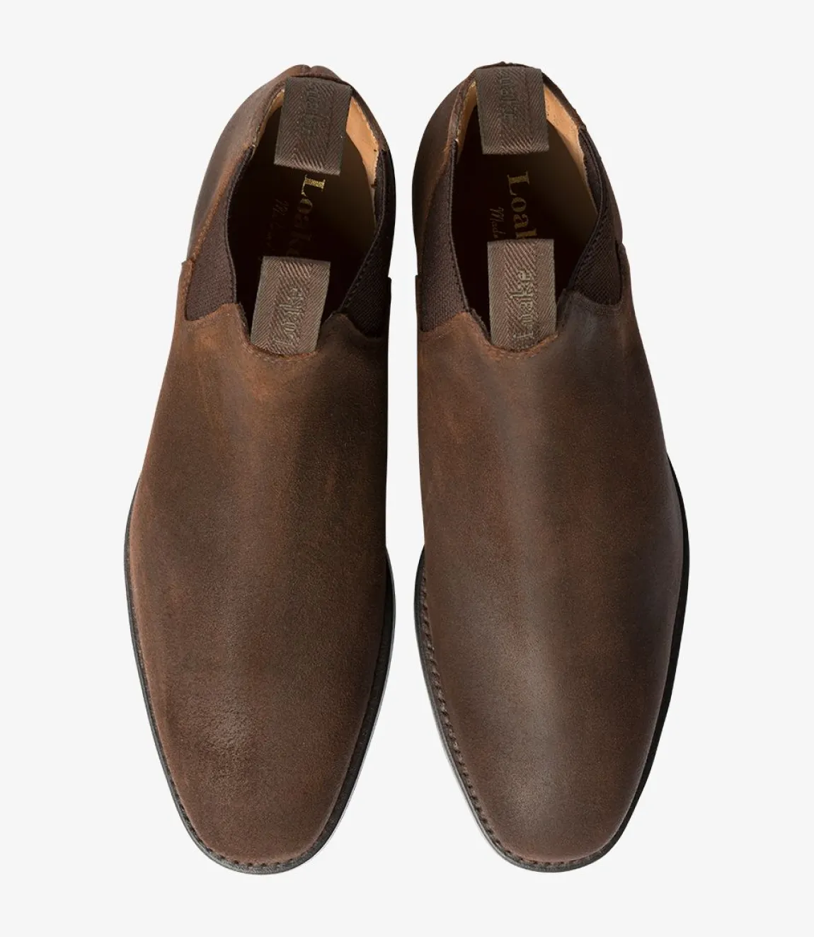 Loake Classic Shoes|Formal Shoes*Chatsworth Brown Waxed Suede
