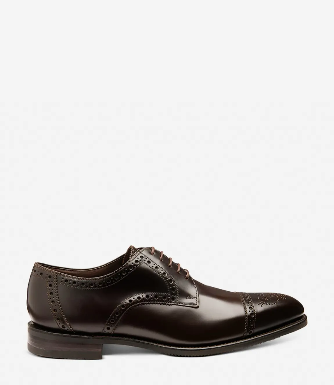 Loake Formal Shoes|Semi Brogues*Eldon Dark Brown