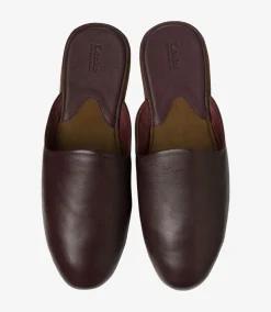 Loake Slippers|Men's Slippers*Garrick Slippers Burgundy Grain