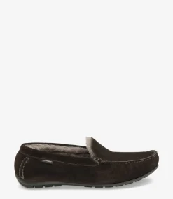 Loake Slippers|Men's Slippers*Guards Slippers Dark Brown Suede