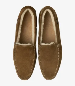 Loake Slippers|Men's Slippers*Guards Slippers Tan Suede