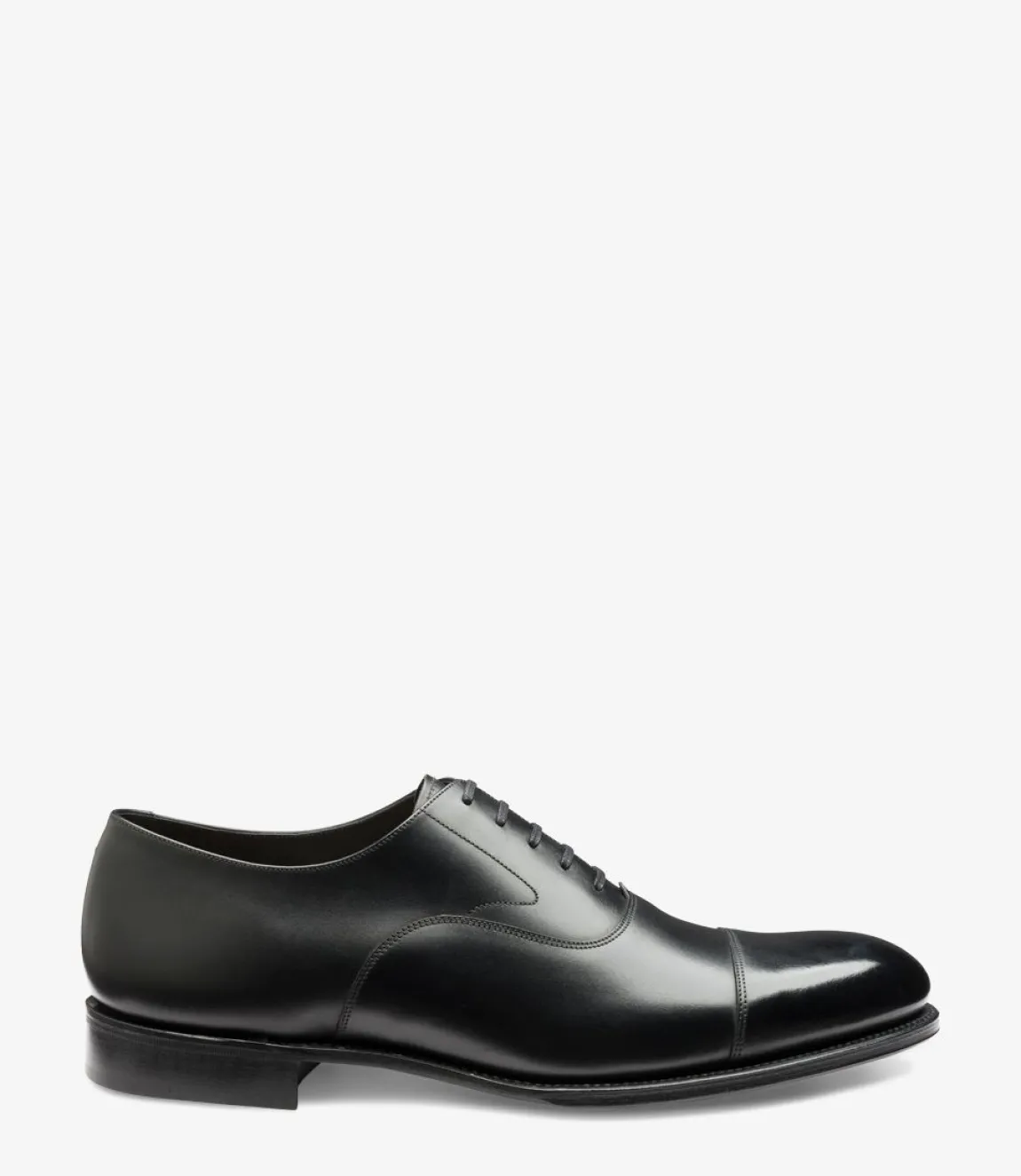 Loake Goodyear Welted Shoes|Toe Caps*Hanover Onyx Black