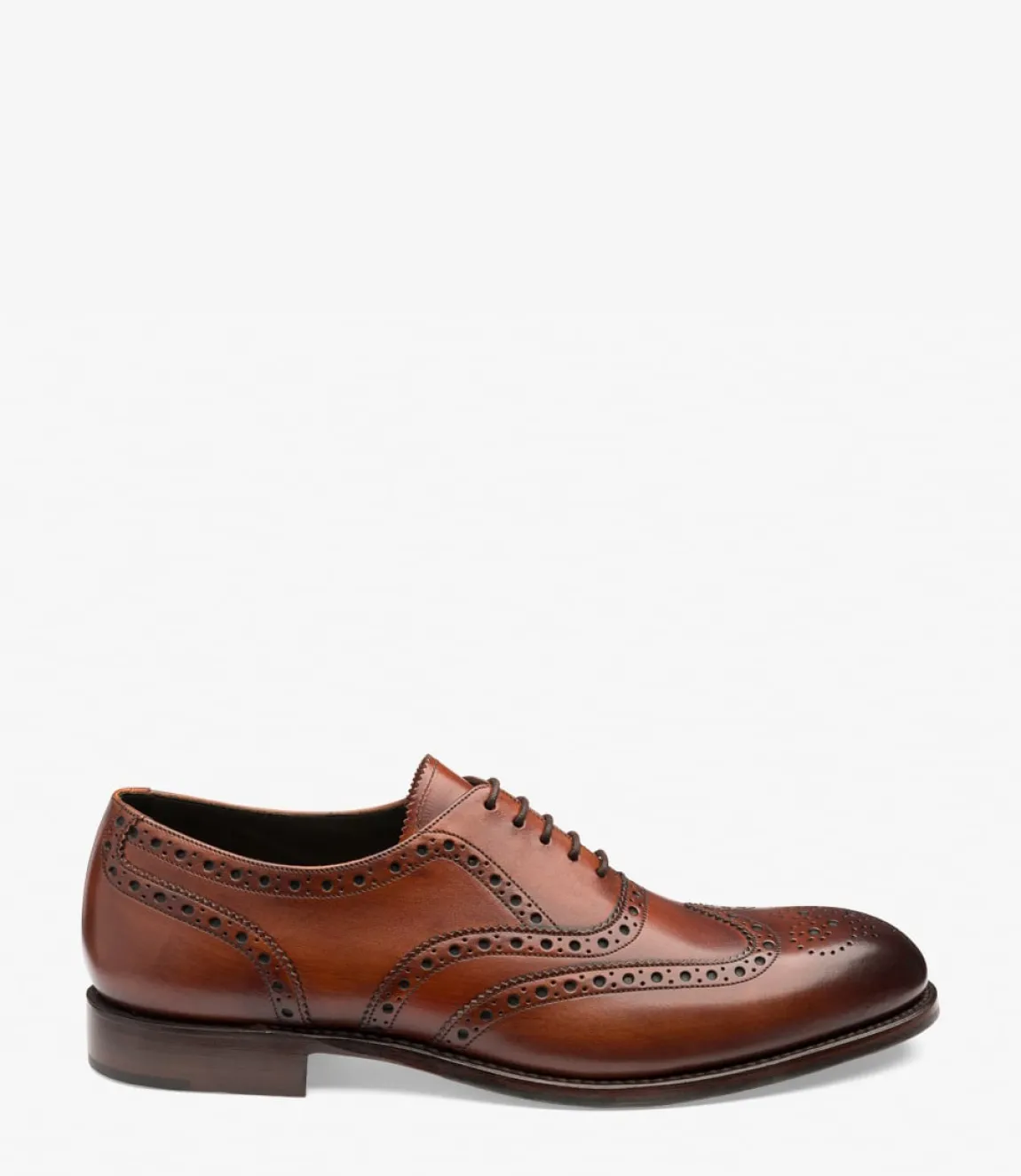 Loake Goodyear Welted Shoes|Brogues*Hepworth Chestnut Brown