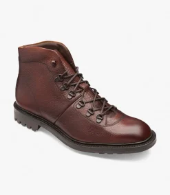 Loake Country Shoes|Made in England*Hiker Oxblood Grain