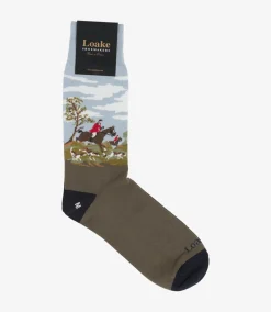 Loake Socks*Horse Socks Multi Colour