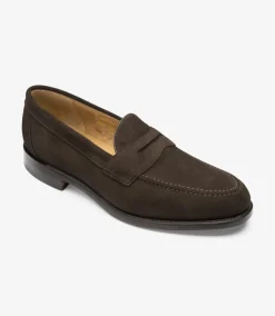 Loake Formal Shoes|Goodyear Welted Shoes*Imperial Dark Brown Suede
