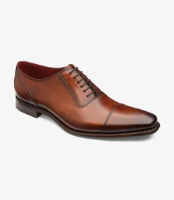 Loake Goodyear Welted Shoes|Toe Caps*Larch Chestnut Brown