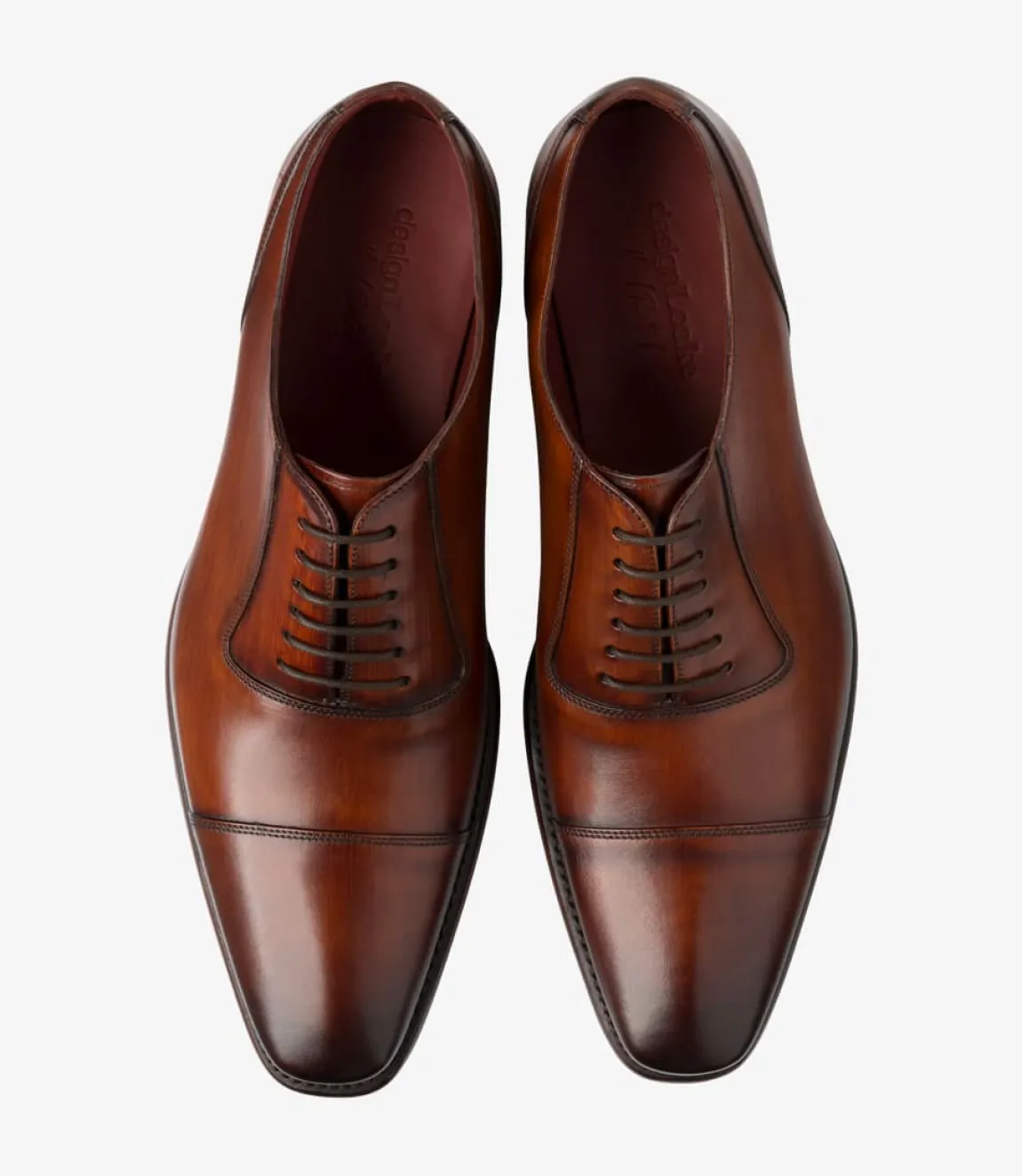 Loake Goodyear Welted Shoes|Toe Caps*Larch Chestnut Brown