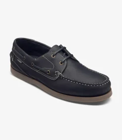 Loake Boat Shoes*Lymington Navy Nubuck