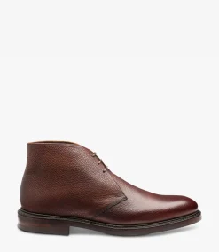 Loake Country Shoes|Made in England*Lytham Oxblood Grain