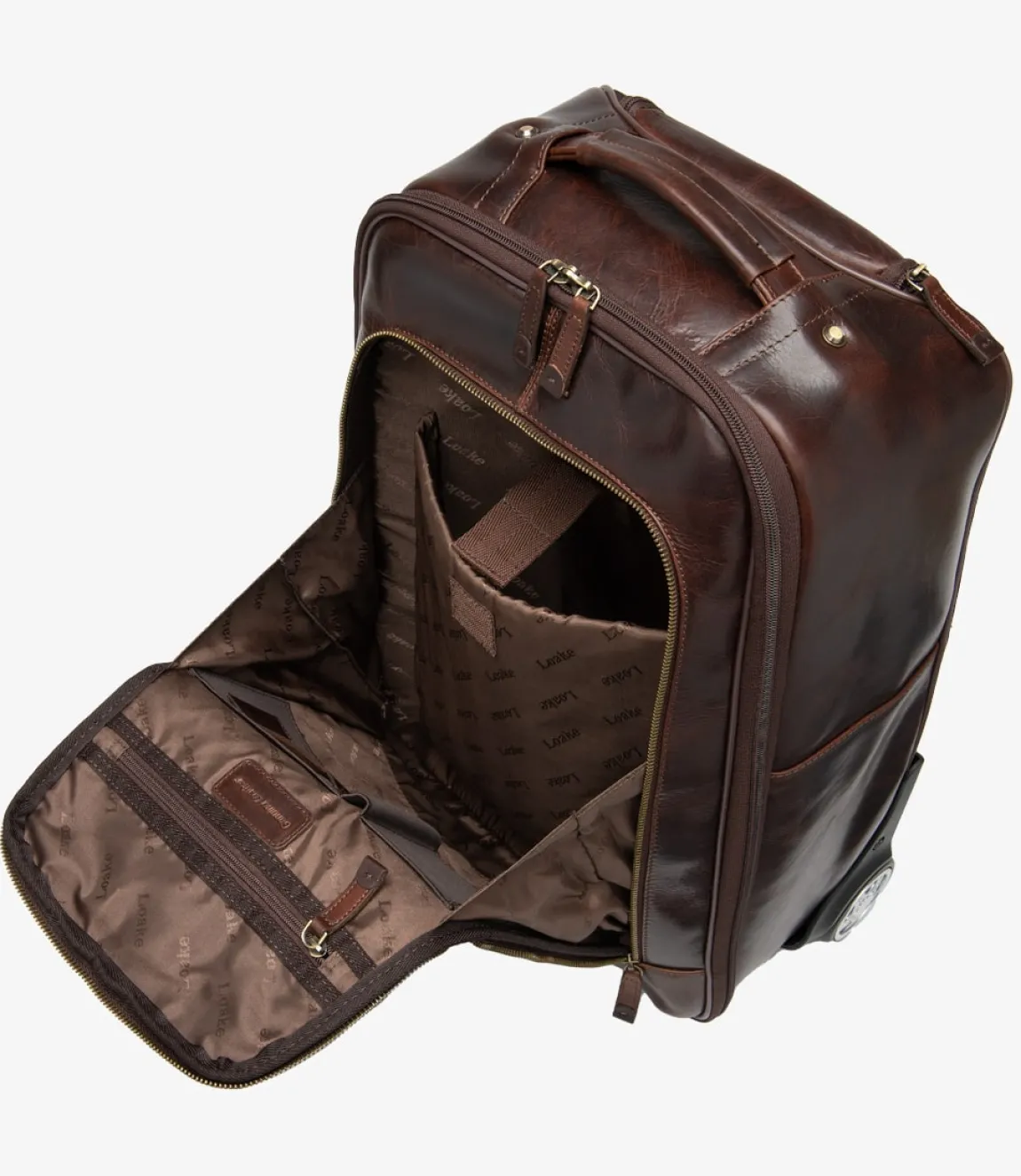 Loake Day Bags|Overnight Bags*Paris Wheeled Suitcase Brown