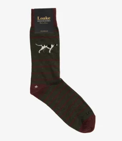 Loake Socks*Pointer Socks Green