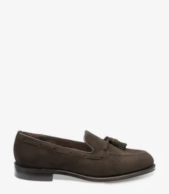 Loake Formal Shoes|Made in England*Russell Chocolate Brown Suede