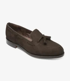 Loake Formal Shoes|Made in England*Russell Chocolate Brown Suede