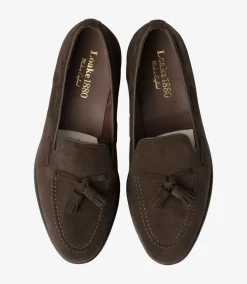 Loake Formal Shoes|Made in England*Russell Chocolate Brown Suede