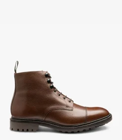Loake Country Shoes|Made in England*Sedbergh Dark Brown Grain