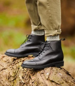 Loake Country Shoes|Made in England*Sedbergh Black Grain