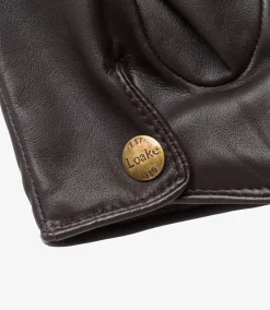 Loake Leather Gloves*Shackleton Gloves Brown