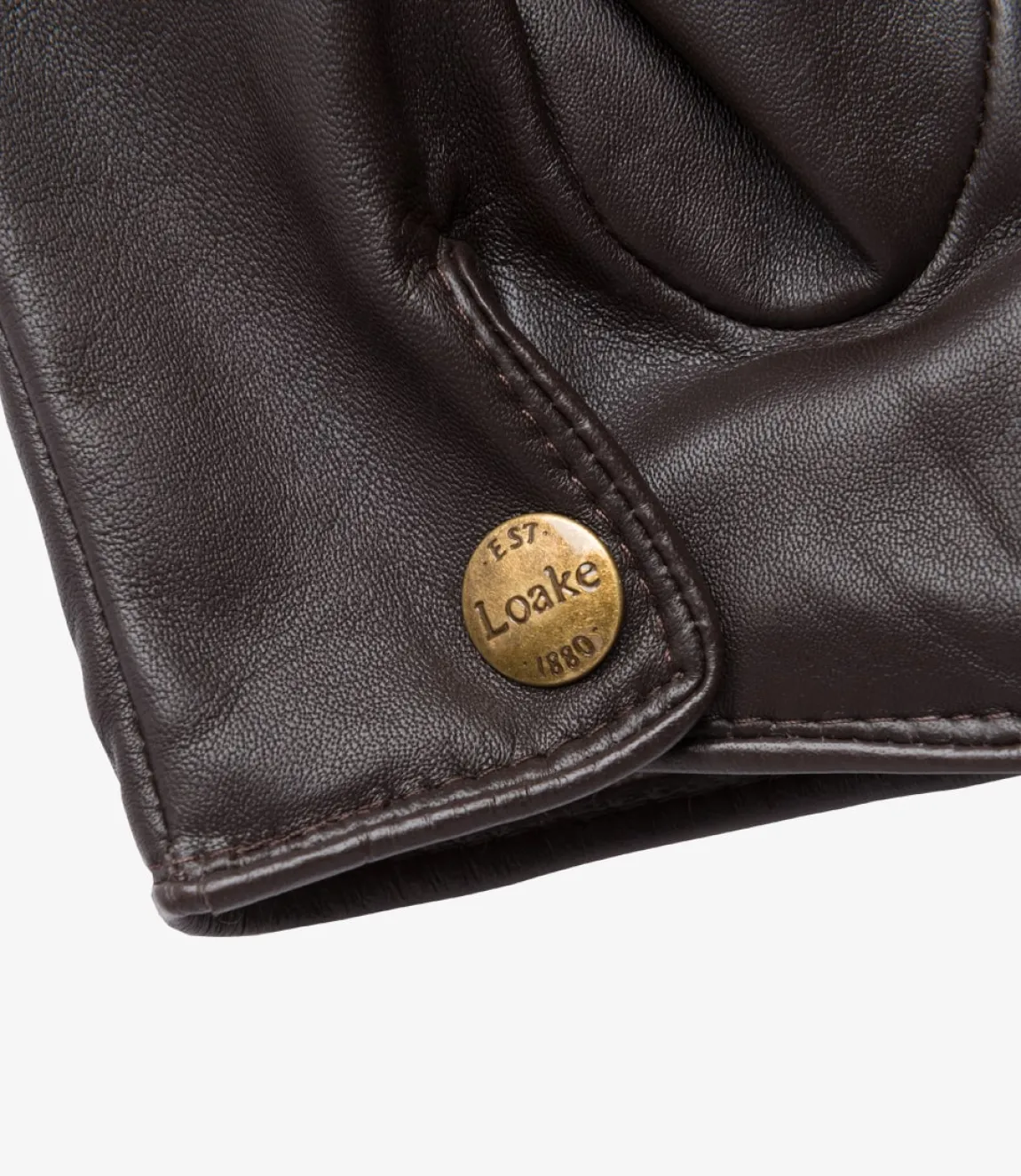 Loake Leather Gloves*Shackleton Gloves Brown