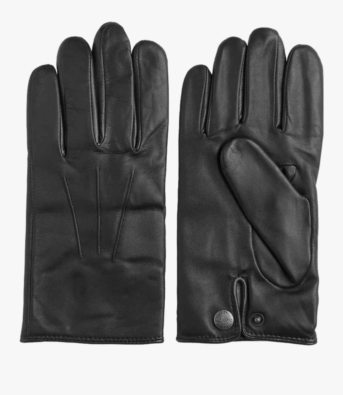 Loake Leather Gloves*Shackleton Gloves Black