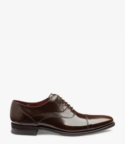 Loake Goodyear Welted Shoes|Toe Caps*Sharp Dark Brown