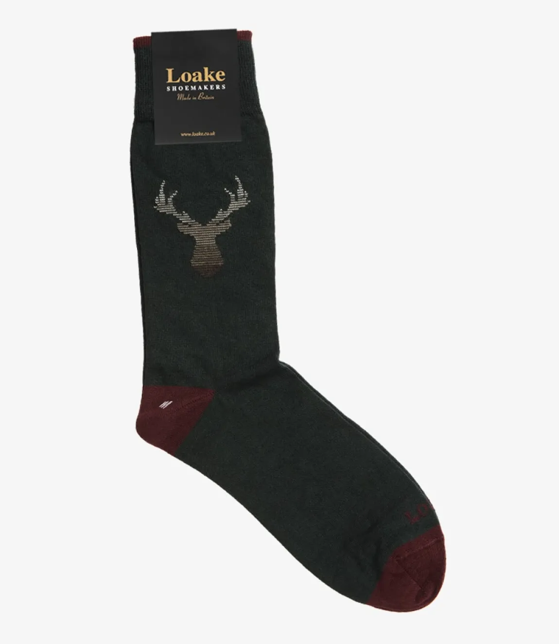 Loake Socks*Stag Socks Green