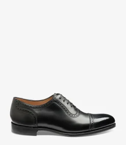 Loake Goodyear Welted Shoes|Semi Brogues*Trinity Onyx Black