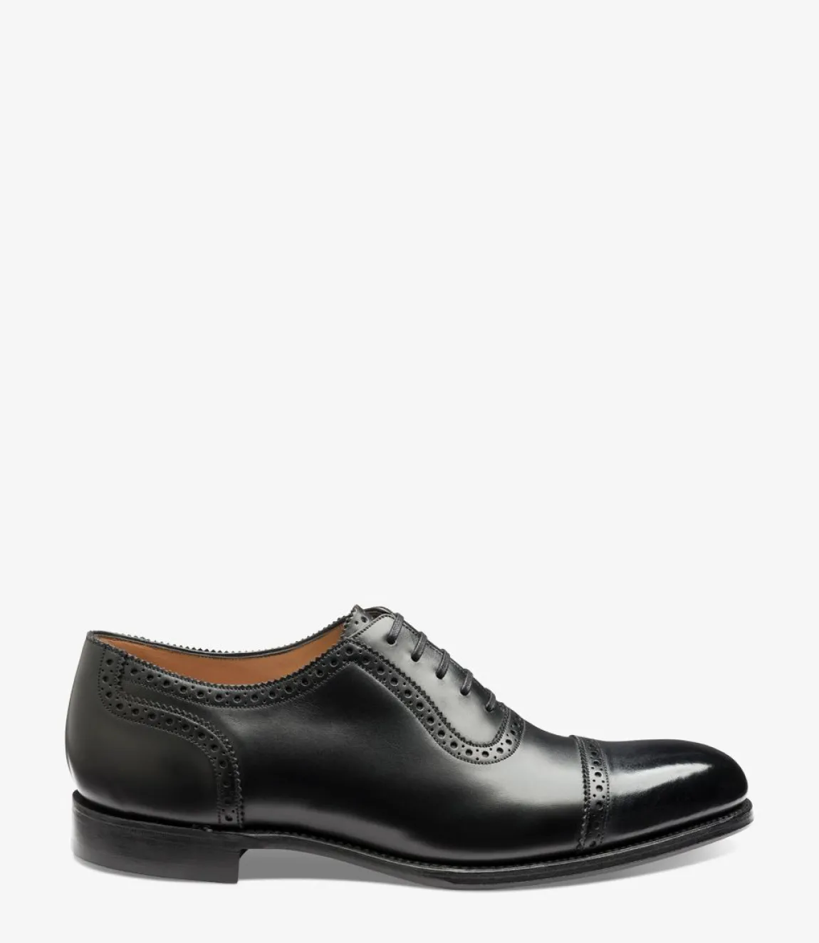 Loake Goodyear Welted Shoes|Semi Brogues*Trinity Onyx Black