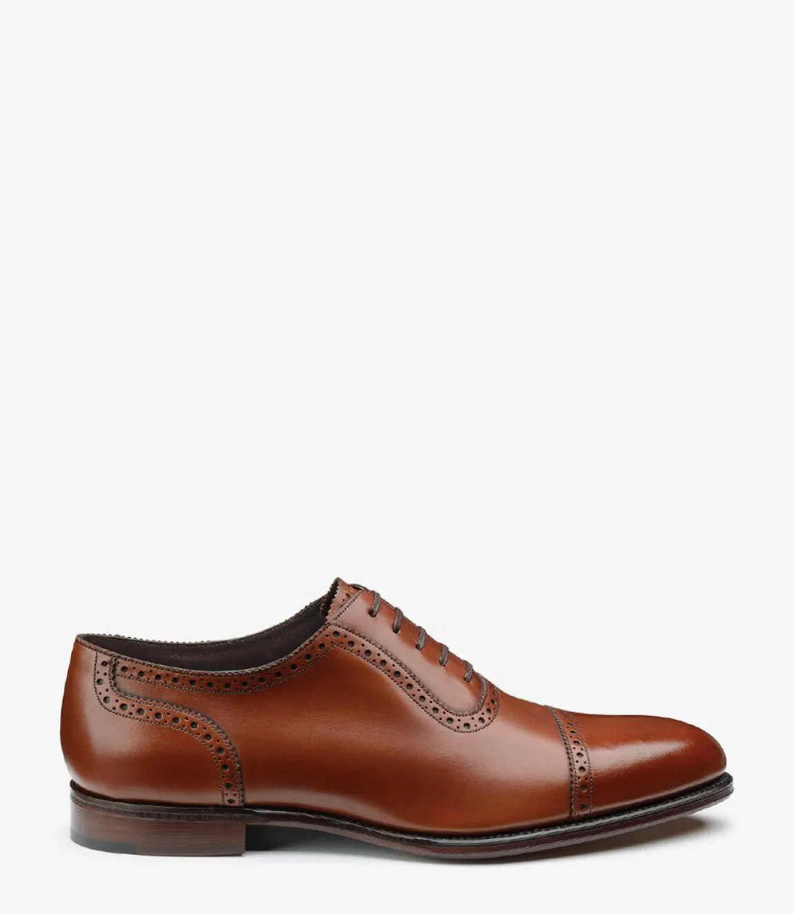 Loake Goodyear Welted Shoes|Semi Brogues*Trinity Deep Mahogany