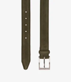 Loake Casual Belts*William Belt Green Suede