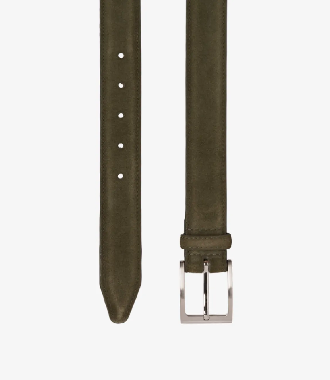 Loake Casual Belts*William Belt Green Suede